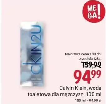 Rossmann Calvin Klein, woda toaletowa dla mężczyzn, 100 ml oferta