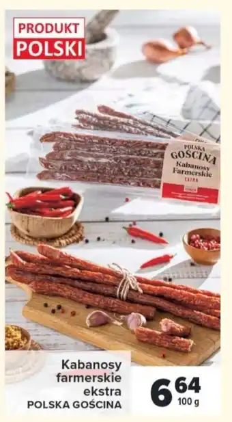 Carrefour Market Kabanosy farmerskie ekstra POLSKA GOŚCINA 100 g oferta