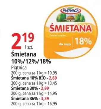 E.Leclerc Śmietana 10%/12%/18% 200 g oferta