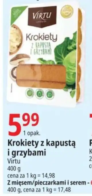 E.Leclerc Krokiety z kapustą i grzybami 400 g oferta