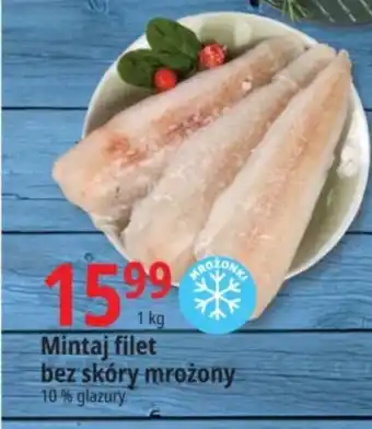 E.Leclerc Mintaj filet bez skóry mrożony 1 kg oferta