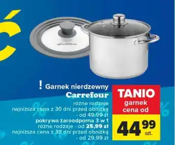 Carrefour Market Garnek nierdzewny Carrefour oferta