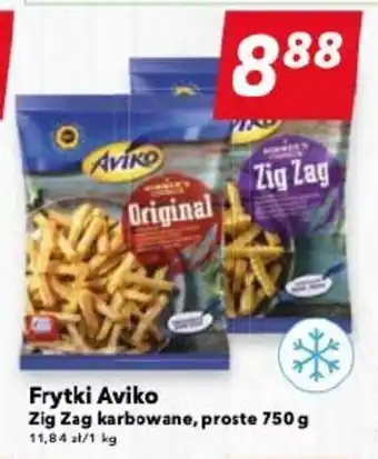 Frytki Aviko Zig Zag karbowane, proste 750 g