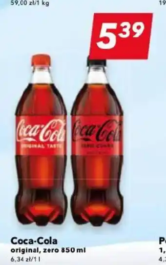 Lewiatan Coca-Cola original, zero 850 ml oferta