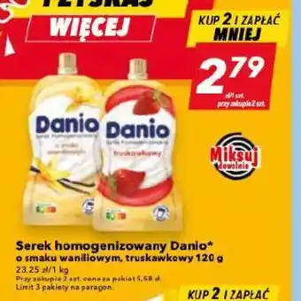Lewiatan Serek homogenizowany Danio 120 g oferta