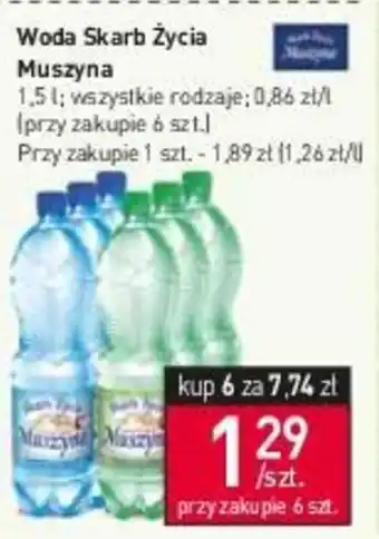 Stokrotka Woda Skarb Życia Muszyna 1,5 l oferta