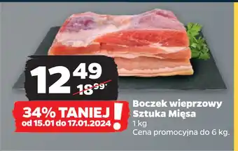 Netto Boczek wieprzowy sztuka mięsa oferta