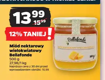 Netto Miód nektarowy wielokwiatowy bellafonde oferta