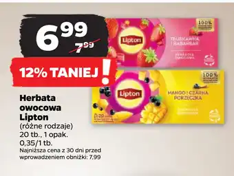 Netto Herbata owocowa lipton oferta