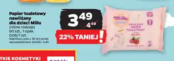 Netto Papier toaletowy nawilżany dla dzieci millu oferta