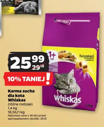 Netto Karma sucha dla kota whiskas oferta