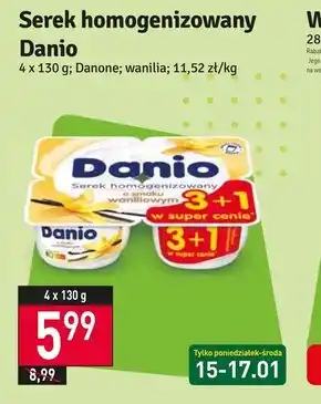Stokrotka Danio serek homogenizowany o smaku waniliowym 520 g (4 x 130 g) oferta
