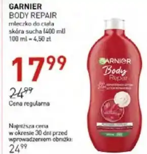 Jawa Drogerie Garnier body repair regenerujące mleczko do ciała 400 ml oferta