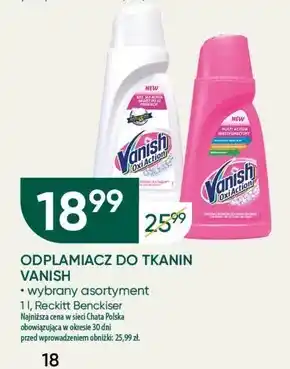 Chata Polska Vanish oxi action odplamiacz do tkanin w płynie 1 l oferta