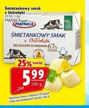 Prim Market Piątnica śmietankowy smak z ostrołęki miks tłuszczowy do smarowania 200 g oferta