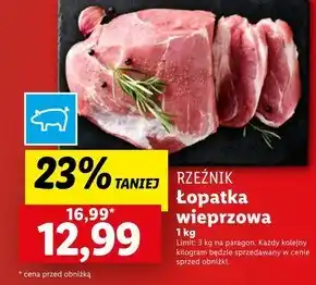 Lidl Łopatka wieprzowa rzeźnik oferta