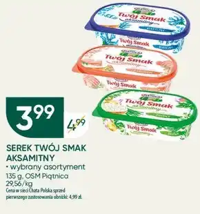 Chata Polska Piątnica twój smak serek śmietankowy aksamitny ziołowy 135 g oferta