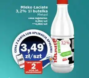 Społem Łaciate mleko świeże 3,2 % 1 l oferta