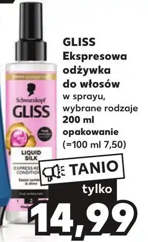 Kaufland Odżywka do włosów gliss oferta
