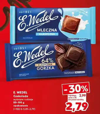 Kaufland E. WEDEL Czekolada 80-100g oferta