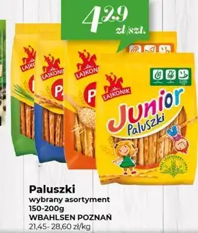Społem Lajkonik junior paluszki o smaku waniliowym 150 g oferta
