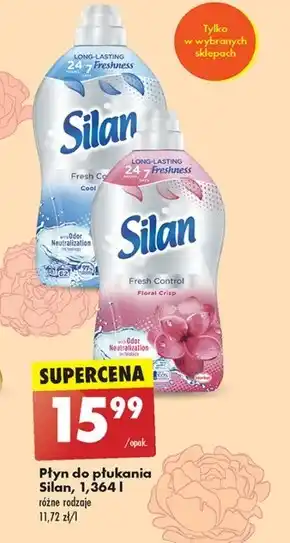 Biedronka Silan fresh control floral crisp płyn do zmiękczania tkanin 1364 ml (62 prania) oferta