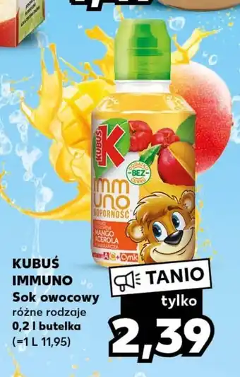 Kaufland KUBUŚ IMMUNO Sok owocowy 0,2l oferta