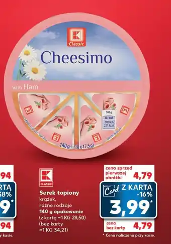 Kaufland Serek topiony 140 g oferta