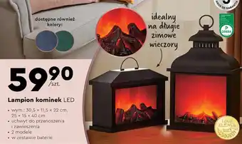 Biedronka Lampion kominek LED oferta