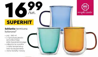 Biedronka MG home Szklanka termiczna kolorowa oferta