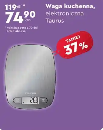 Biedronka Waga kuchenna elektroniczna Taurus oferta