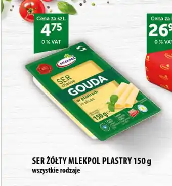 Eurocash Cash & Carry SER ŻÓŁTY MLEKPOL PLASTRY 150 g oferta