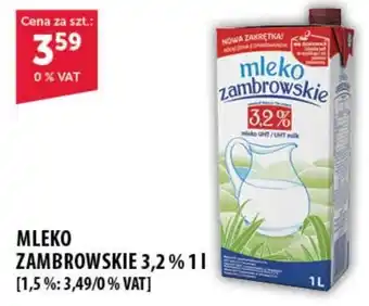 Eurocash Cash & Carry MLEKO ZAMBROWSKIE 3,2% 1 l oferta
