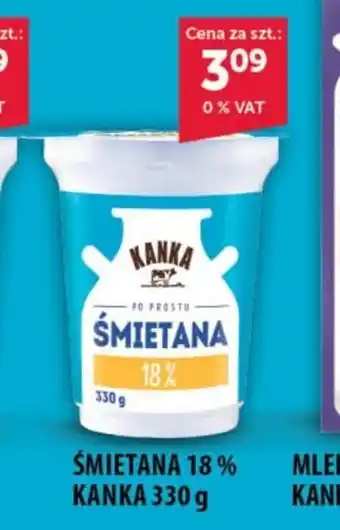 Eurocash Cash & Carry ŚMIETANA 18% KANKA 330 g oferta