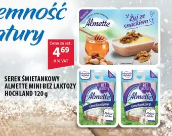 Eurocash Cash & Carry SEREK ŚMIETANKOWY ALMETTE MINI BEZ LAKTOZY HOCHLAND 120 g oferta