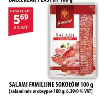 Eurocash Cash & Carry SALAMI FAMILIJNE SOKOŁÓW 100 g oferta