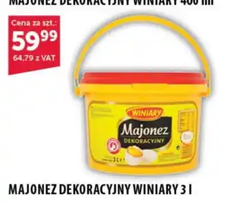Eurocash Cash & Carry MAJONEZ DEKORACYJNY WINIARY 3 l oferta