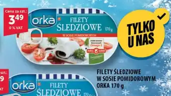 Eurocash Cash & Carry FILETY ŚLEDZIOWE W SOSIE POMIDOROWYM ORKA 170 g oferta