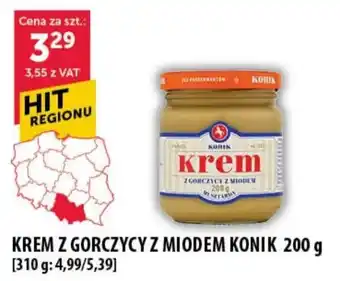 Eurocash Cash & Carry KREM Z GORCZYCY Z MIODEM KONIK 200 g oferta
