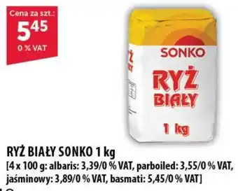 Eurocash Cash & Carry RYŻ BIAŁY SONKO 1 kg oferta