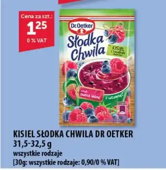 Eurocash Cash & Carry KISIEL SŁODKA CHWILA DR OETKER 31,5-32,5 g oferta