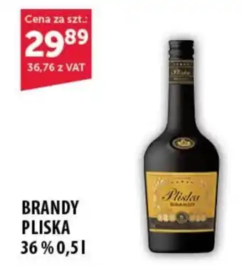 Eurocash Cash & Carry BRANDY PLISKA 36 % 0,5 l oferta