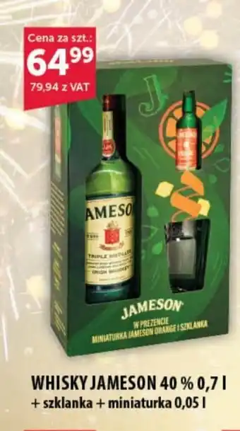 Eurocash Cash & Carry WHISKY JAMESON 40 % 0,7 l oferta