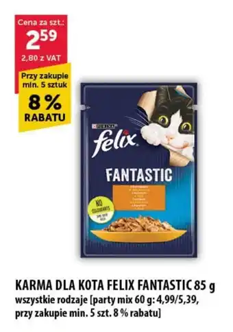 Eurocash Cash & Carry KARMA DLA KOTA FELIX FANTASTIC 85 g oferta