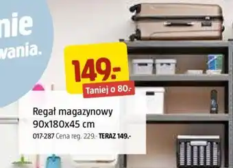 Jula Regał magazynowy 90x180x45 cm oferta
