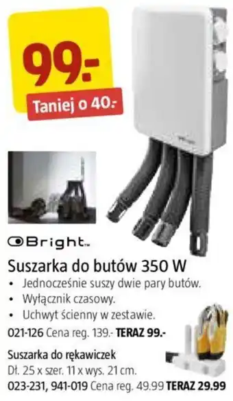 Jula Bright Suszarka do butów 350 W oferta