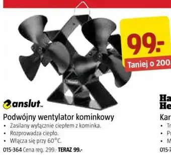 Jula Anslut Podwójny wentylator kominkowy oferta