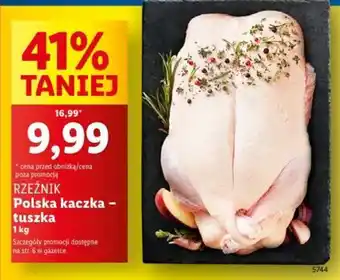 Lidl RZEŹNIK Polska kaczka – tuszka 1 kg oferta
