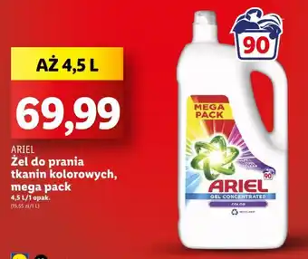 Lidl ARIEL Żel do prania tkanin kolorowych, mega pack 4,5 l oferta