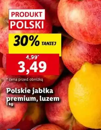Lidl Polskie jabłka premium, luzem 1 kg oferta